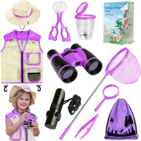INNOCHEER Kids Explorer Kit & Bug Catcher Kit & Safari Costume Kit - Purple