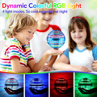 ENJSD flying orb ball with LED lights and enclosed propeller - view 4