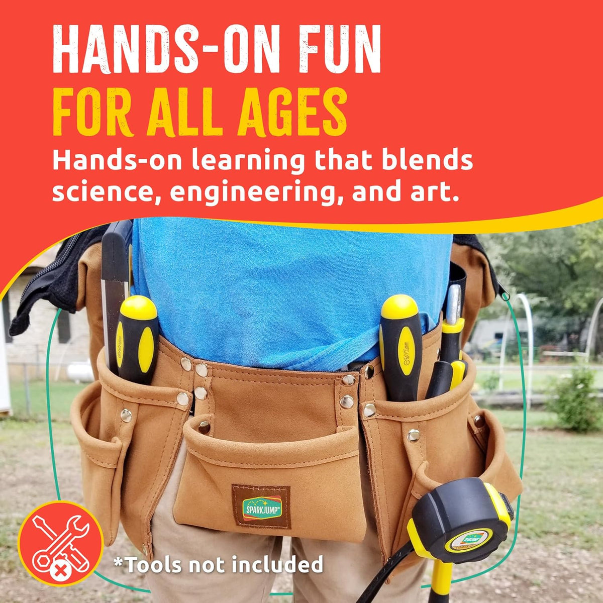 Sparkjump Kids Brown Tool Belt - Brown Tool Belt - image 4