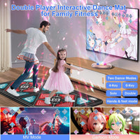 Flannel Dance Mat, 2-Player TV Game, Christmas Gift for Kids - image 3