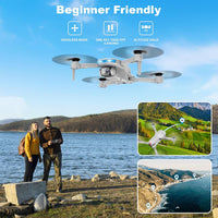 Drone with 1080P Camera - Foldable Remote Control RC Quadcopter FPV Drone – Fun for Kids & Family - Grey - image 3