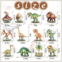 FYSUIMU woodland animal table centerpieces, 12 painted wooden signs standing in matching bases - view 15