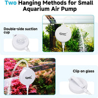 hygger 1.5 Watt Mini Aquarium Air Pump - White - image 3