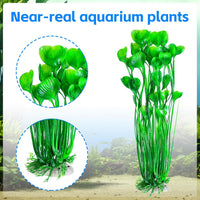 AQUANEAT Artificial Fish Tank Plants - Green - image 4