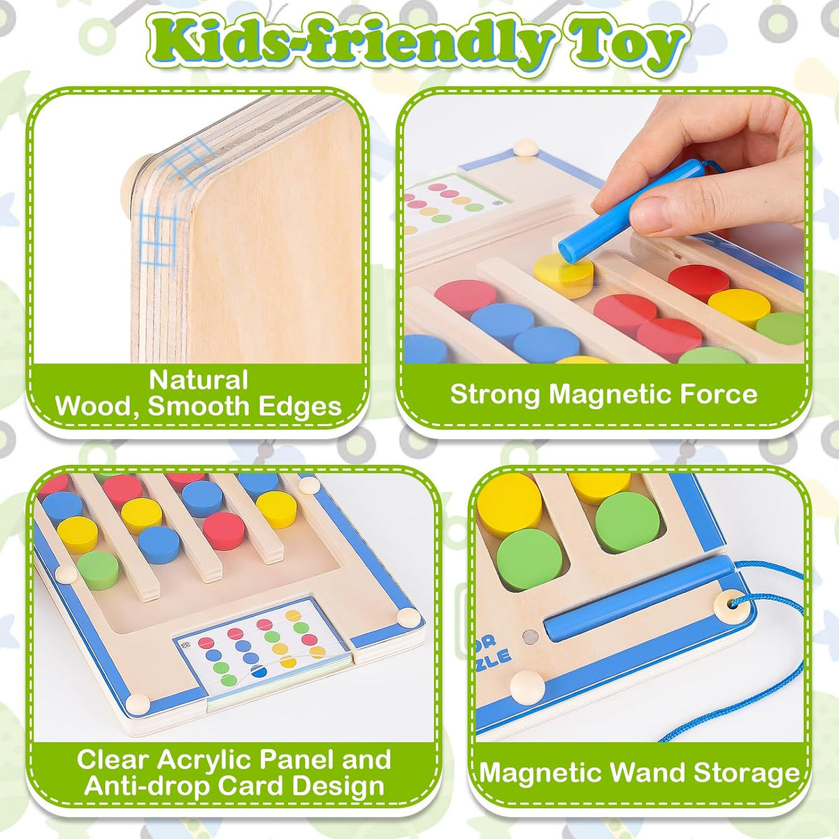 Montessori Toys for 3 4 5 6 Year Old Boys Girl - Matching Puzzle - image 3