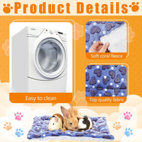 Jetec 4 Pcs Guinea Pig Bed Pads Big Twinkle - Hearts / 13 x 19 Inch - image 3