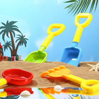 Skylety 8 Pcs Sand Shovels for Kids Beach Toys Plastic Rake Sifter - Vivid Style - image 4