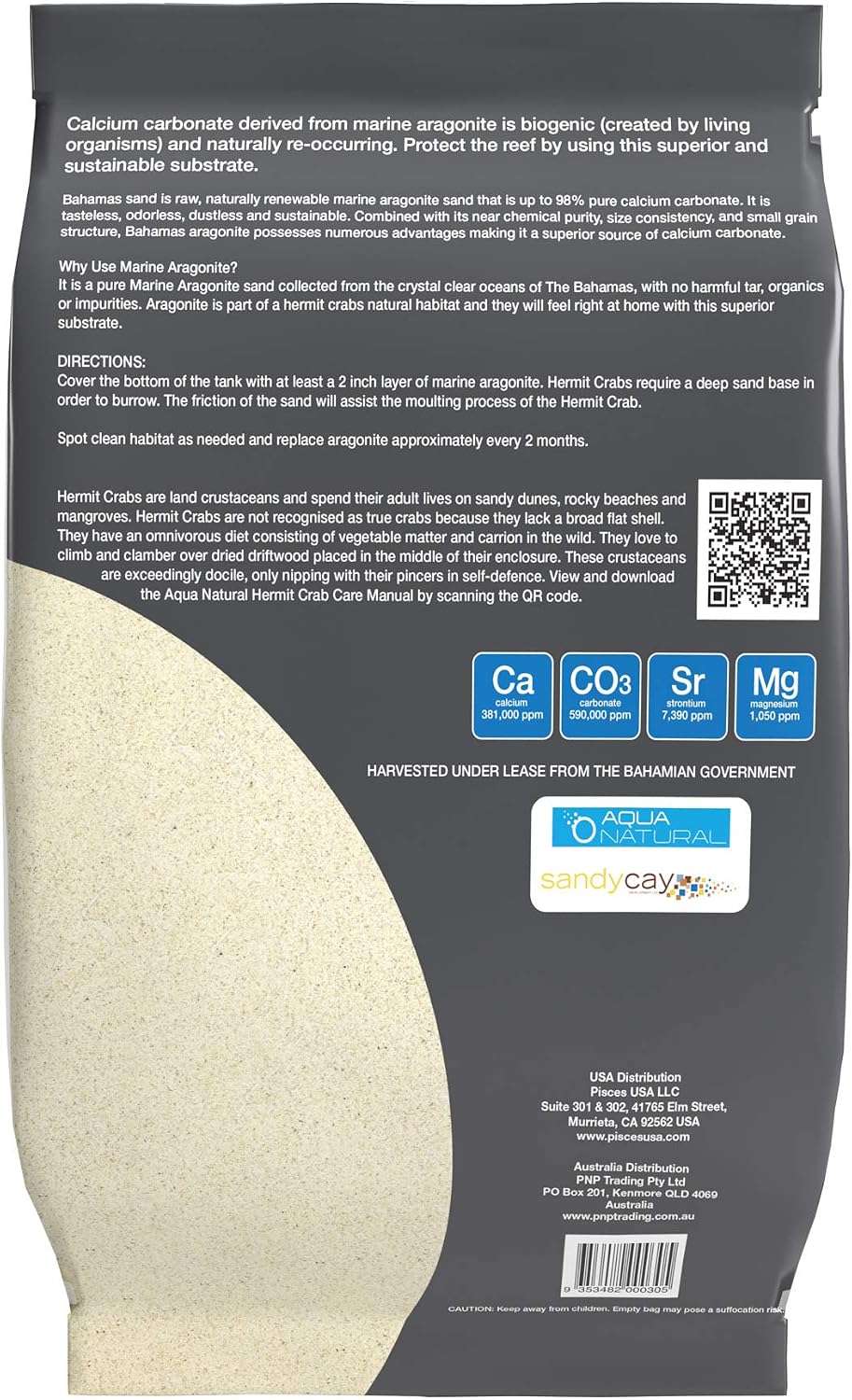 HERMIT CRAB ARAGONITE 10LB, Sand for Habitat – Daily Care for Fish - 10 Pound (Pack of 1) - image 3