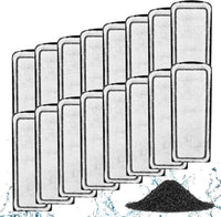 AQQA Quiet 20-30 Gallon Fish Tank Filters - 16 PCS Carbon Cartridge