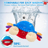 Interactive Crawling Crab Baby Toy - Blue - image 4