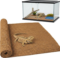 Reptile Carpet, Reptile Mat, Bearded Dragon - 1 PCS / Brown 18"×36"