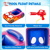 Difola kids pool float with water gun in a pink mermaid design - view 10