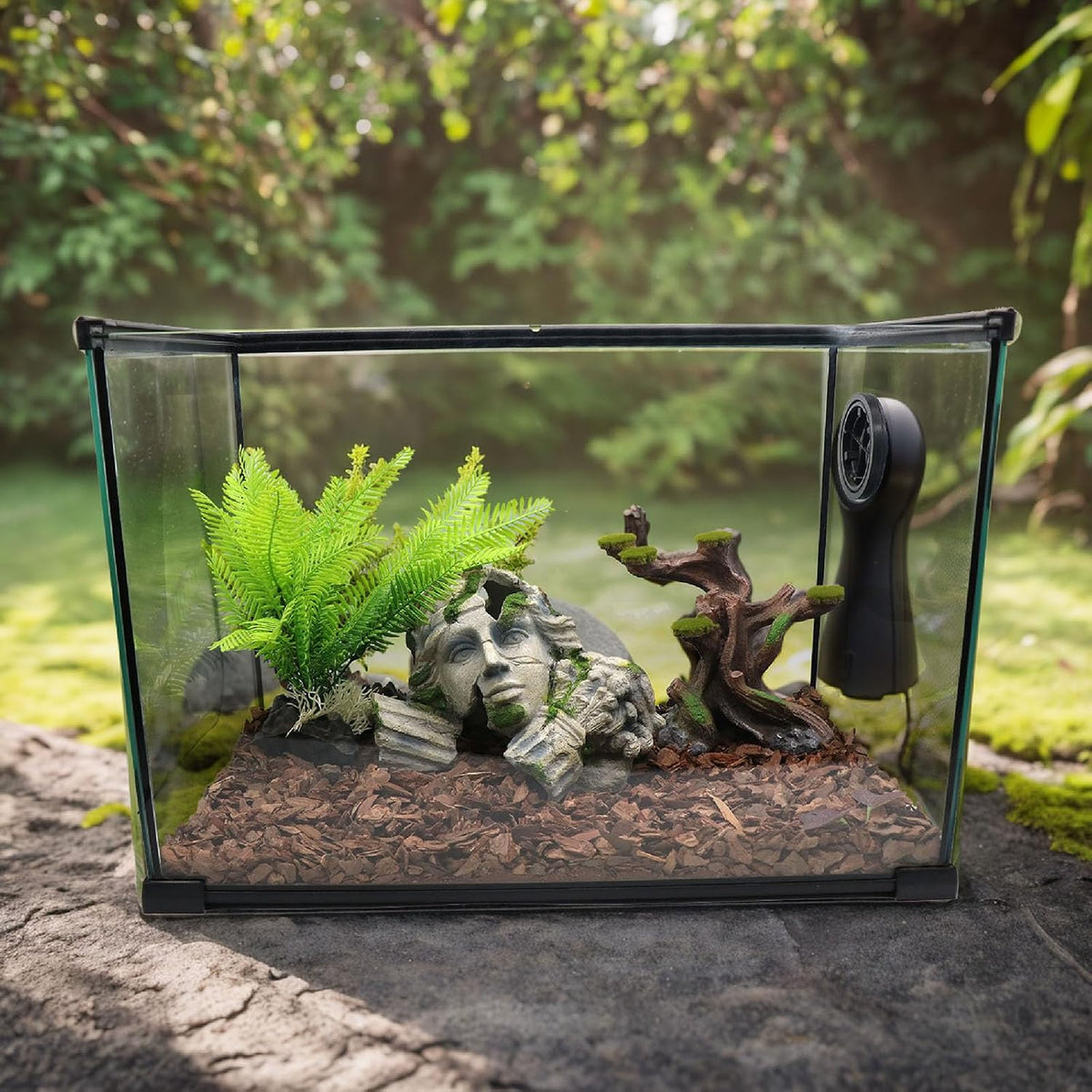 relaqcc Reptile Cave Hideout Tank Accessories Decorations - image 2