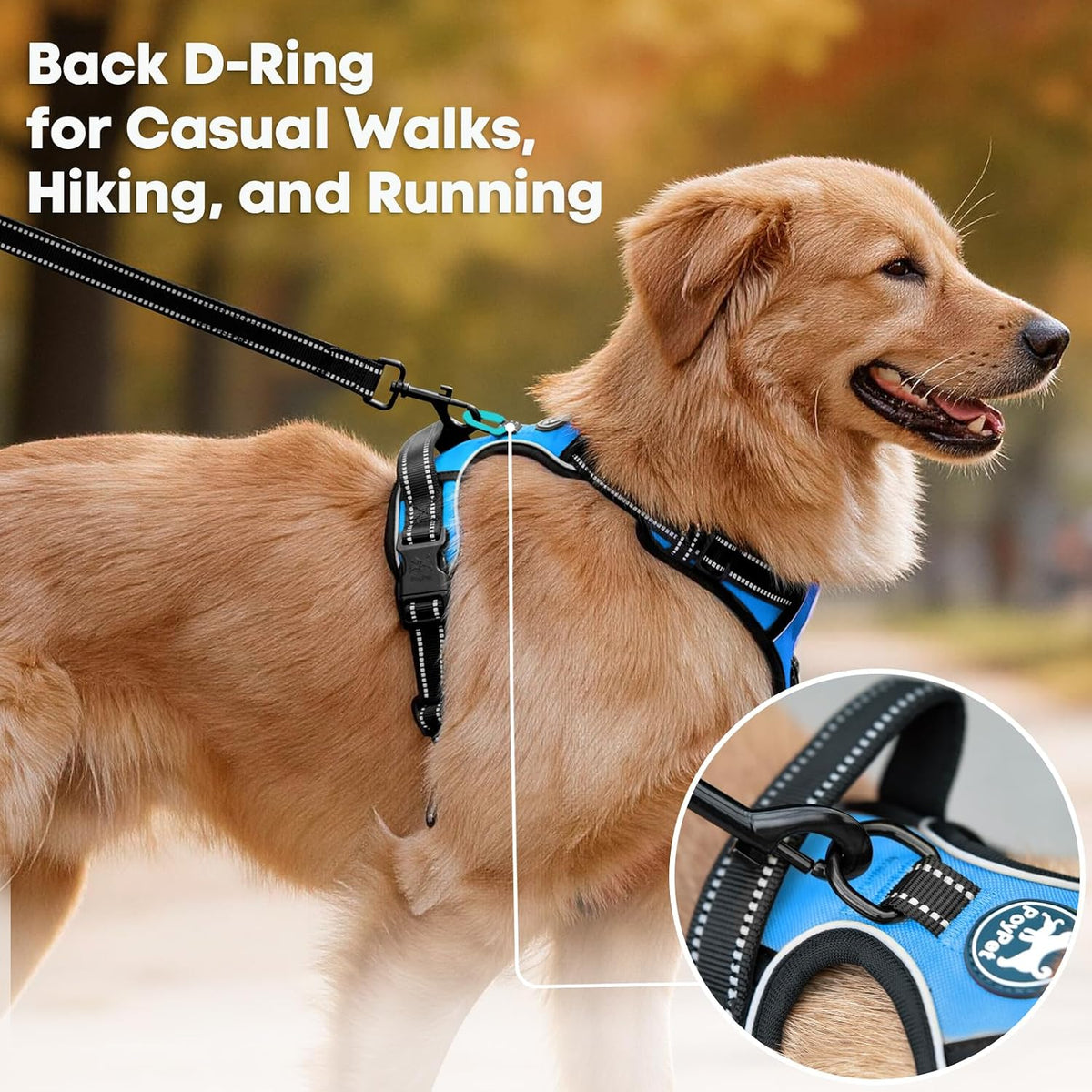 PoyPet No Pull Dog Harness Medium - XS / Blue - image 3