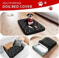 Waterproof Dog Bed Covers Replacement Lovely Grey Star Print - Black Star / 44 x 54 x 6 inch - image 4