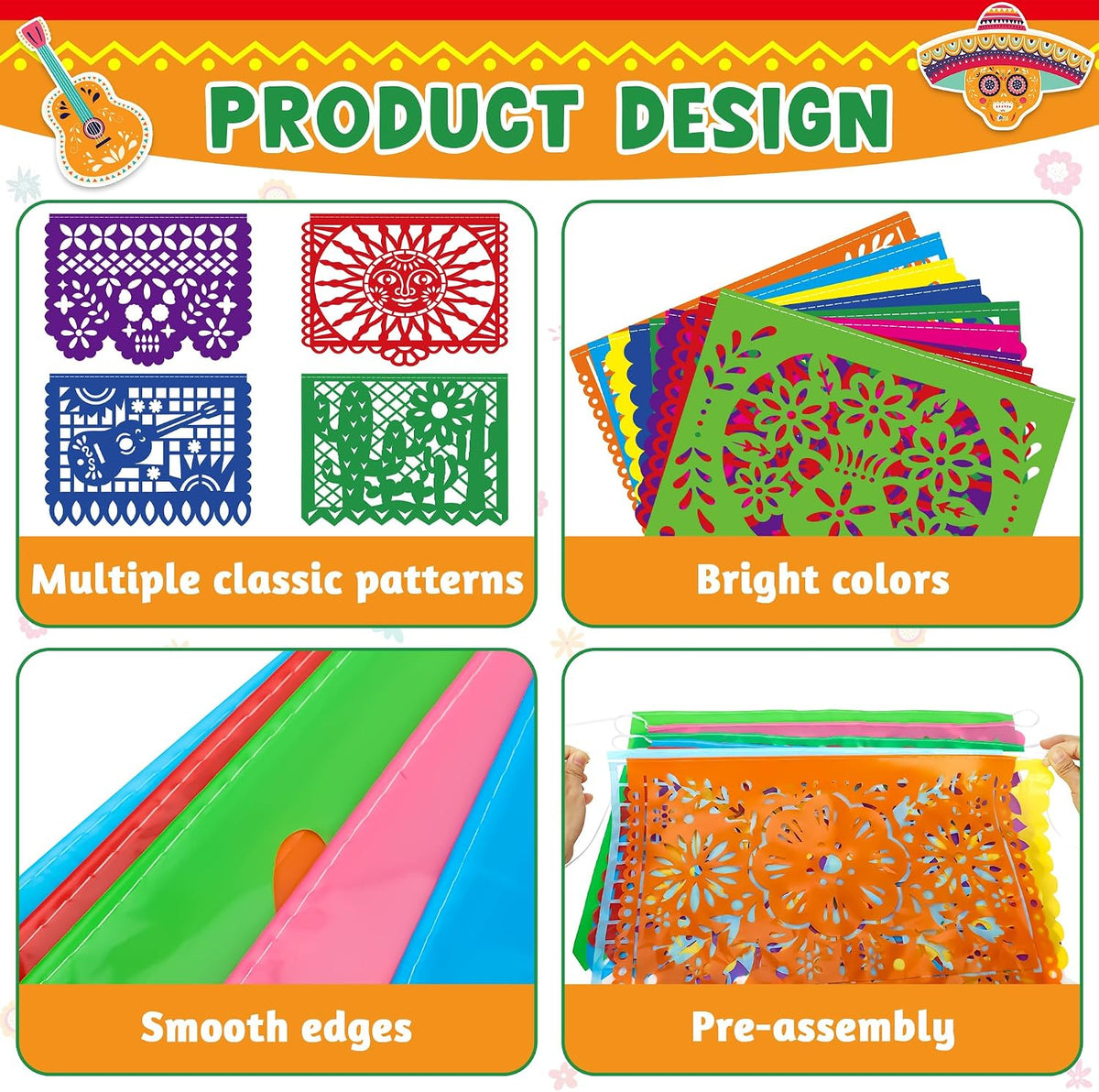 18 FT Cinco De Mayo Party Decorations - 6 Pack - image 3