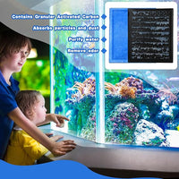 Preboun 16 Pcs Aquarium Filter Cartridge Compatible with AquaTech EZ Change #3 Fish Tank Filter Cartridge Compatible with AquaTech 30-60/20-40 Gallon Fish Tank Power Replacement