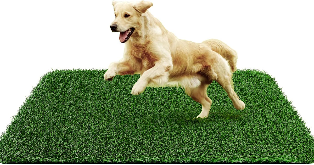 Fake Grass Pad for Dogs Potty Training Artificial Turf - 40.2x28.0 Inch / Green