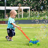 Lydaz Bubble Lawn Mower for Toddlers 1-3 - Green、orange - image 2