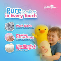 Cuddle Paws Unicorn Plush Body Pillow for Kids, Soft Toy - Duck / Large - 47 Inches - image 2