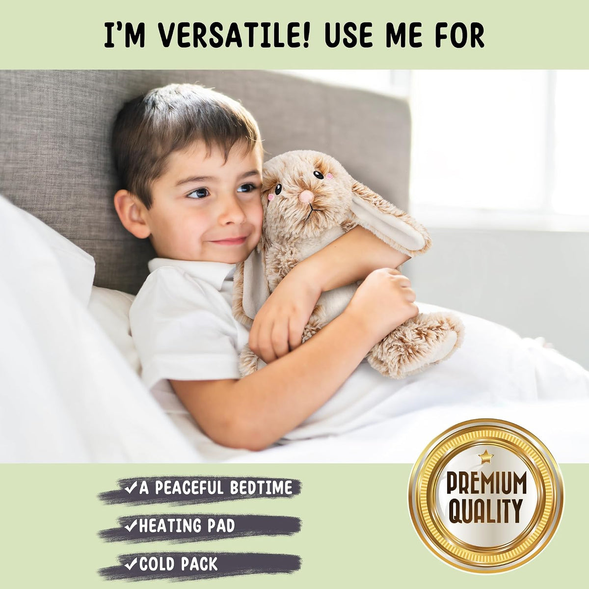 Bunny Microwavable & Weighted Stuffed Animals - Bunny - image 2