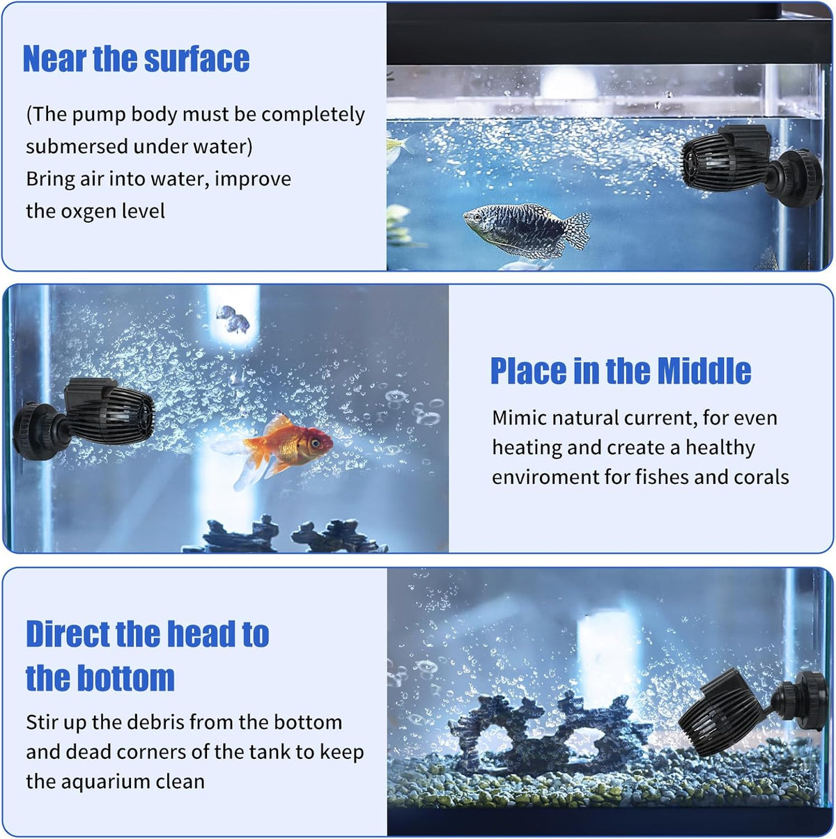 AQUANEAT Aquarium Wavemaker Circulation Pump - 480GPH - image 3