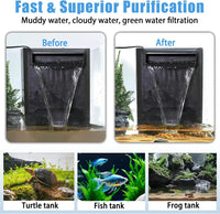 290GPH Turtle Tank Filter Aquarium Filter for 20-85 Gallon - Turtle Filter for 20-85 Gallon / Black - image 3