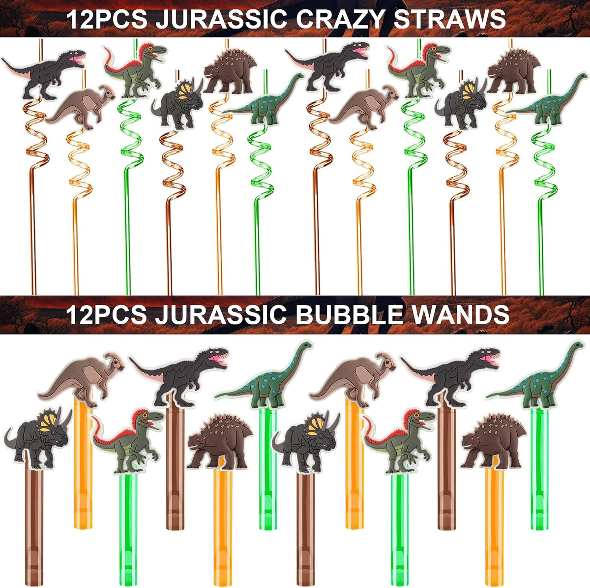 PLOUGVI 702PCS Halloween Party Favors Supplies Decorations - Jurassic Party Favors - image 4