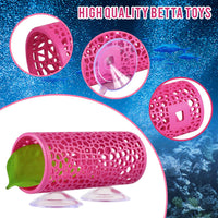 Abizoo Betta Fish Tunnel & Reptile Hide - Pink - image 4