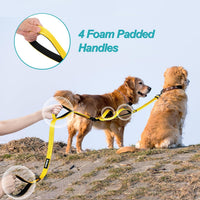 Double Dog Leash, No Tangle Dual Leash - Yellow - image 3