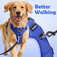 Funfox Dog Harness Medium Sized Dog - Blue / X-Large - image 3
