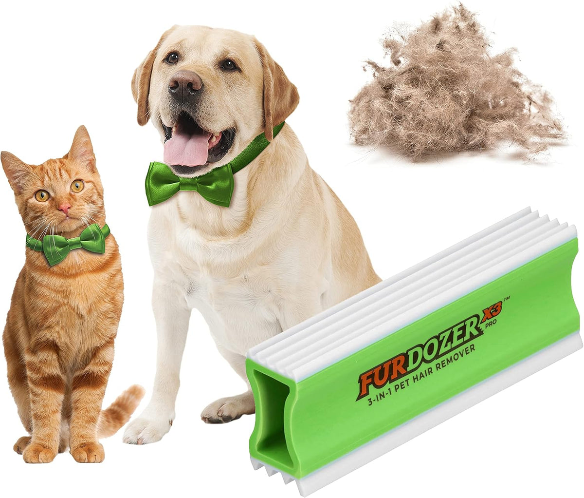 FurDozer Pet Hair Remover & Auto Detailing Tools - Green / X3 PRO