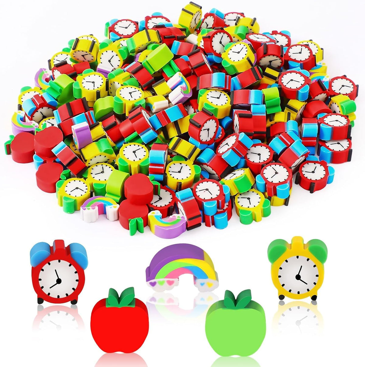 JUNEBRUSHS 150Pcs Fall Mini Erasers - Welcome Back to School Style