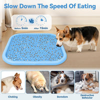 Silicone Snuffle Mat for Dogs 23.6"x 15.7" Large Slow Feeder Mat - Blue:23.6"x23.6" - image 3