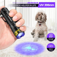 DARKBEAM UV Flashlight 395nm LED Black Light Woods Lamp Ultraviolet - UV 395nm(violetish) / Mini (V81) - image 2