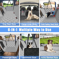 Kytely Dog Car Seat Cover for Back Seat - Gray / X-Large - image 3