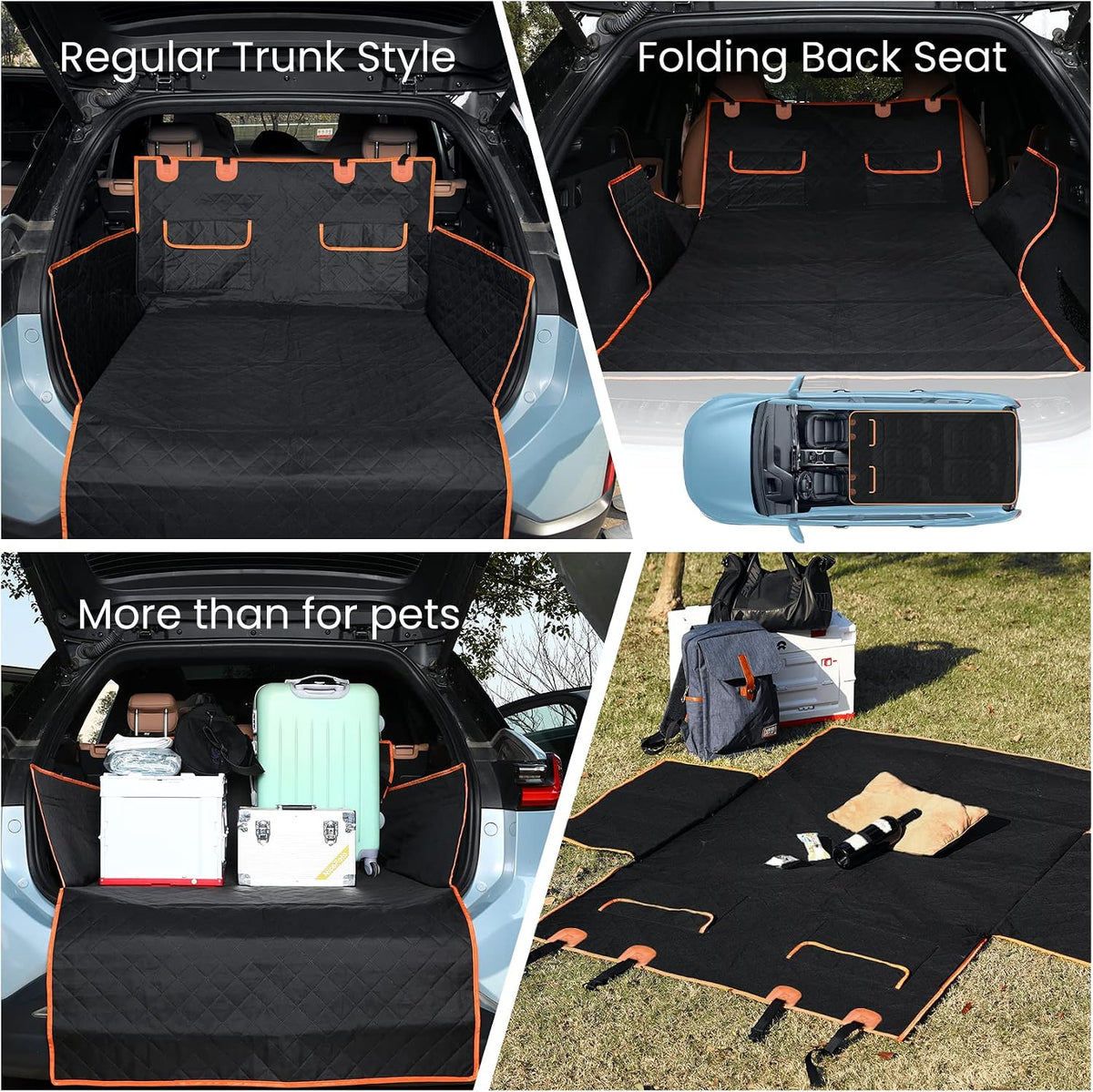 NESTROAD SUV Cargo Liner for Dogs - Black / Large - image 3