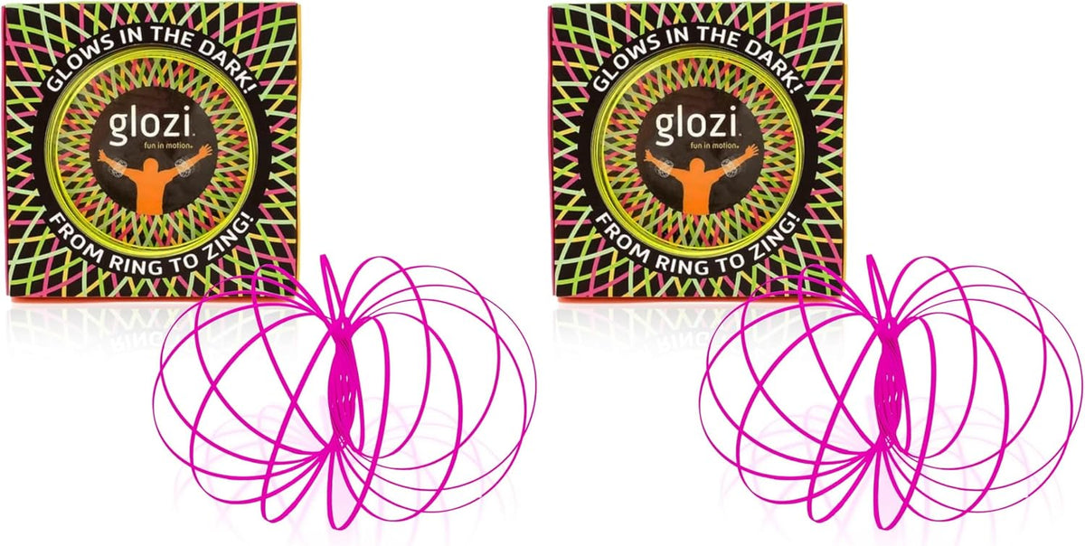 Mozi Geometric Magic Flow Bracelet, Easy to Use - Glozi (Pack of 2) / Glowing Pink