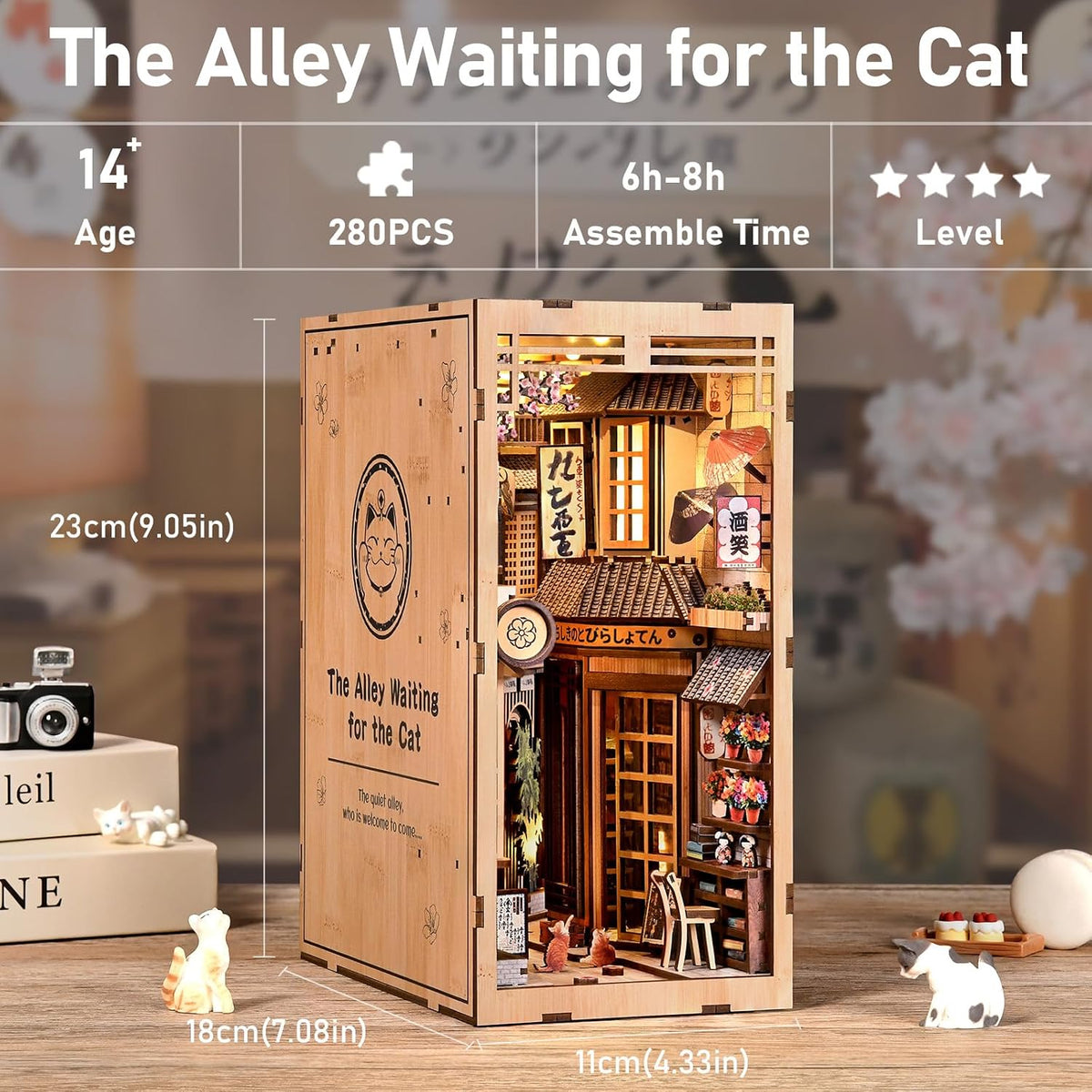CRIOLPO DIY Miniature Dollhouse - Cat's Alley - image 2