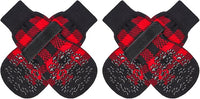 EXPAWLORER Anti-Slip Dog Socks-Double Sides Grips Traction Control on Hardwood Floor,Dog Shoes for Hot/Cold Pavement,Best Paw Protector,Prevents Licking,for Puppy Small Medium Large Senior Dogs