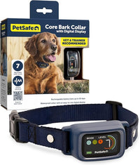 PetSafe Core Digital Dog Bark Collar – Waterproof Anti-Bark Training Device – Tone, Vibration and Static Correction – Illuminated Digital Display – for Small Medium or Large Dogs 8 lb. and Up