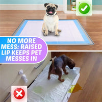 Dog Pee Pad Holder Tray Fits for 30” x 23” Pee Pads - 34 x 28 Inches / Light Grey - image 3