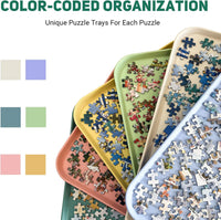 Nariolar extra-large stackable puzzle sorting trays in 6 colors - view 12