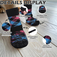EXPAWLORER Dog Socks for Hot Pavement Summer to Prevent Licking Paws - X-Large / Pink&Blue - image 3