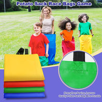Tlooe potato sack race bags yard game set with bean bags, eggs, spoons and medals - view 2