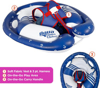 SwimSchool Freestyle Swimmer Baby Pool Float with Multi-Position - Freestyle Swimmer Baby Float - image 2