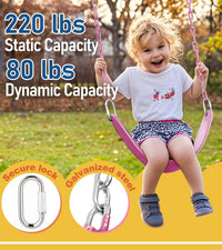 little dove Heavy Duty Swing Seat - Petal Pink / 2 Pack - image 3