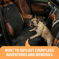 Dog Car Seat Cover, Waterproof Front Seat Protector for SUV Truck Sedan, Pet Safety Travel Comfort - Grey - image 4