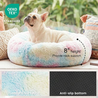 Love's cabin Calming Cat Bed for Indoor Cats - Rainbow / 20" - image 3