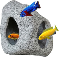 SpringSmart Betta Fish Tank Decor Rock Cave